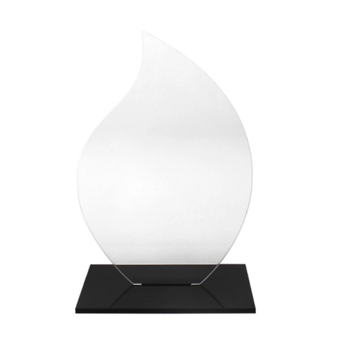 Troféu para homenagem em acrílico gota