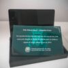 Placa de homenagem com caixa em acrílico