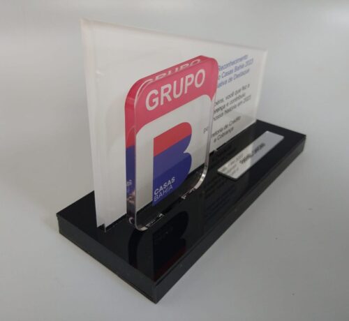 Troféu para homenagem em acrílico