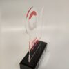 Troféu para homenagem em acrílico com detalhes