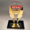 Troféu para homenagem em acrílico com detalhes