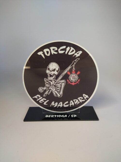 Troféu para homenagem em acrílico com detalhes